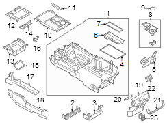 Image of Center Console image for your 1992 Ford F-150   