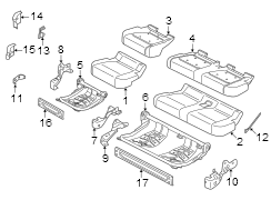 Image of Track. Seat. A bracket for a Seat. image for your 1998 Lincoln Navigator   