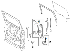 Image of Window Regulator image for your 1989 Ford F-150   