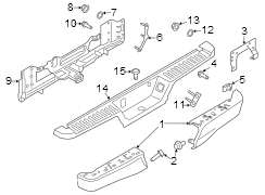 Image of Bumper Face Bar Reinforcement Beam image for your 2010 Ford F-150 5.4L Triton V8 FLEX A/T RWD XL Standard Cab Pickup Fleetside 