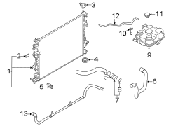 Image of Radiator Coolant Hose (Upper, Lower) image for your 2003 Ford Focus   