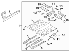 Image of Floor Pan (Front) image for your 2022 Ford Police Interceptor Utility   