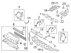 Image of Radiator Shutter Assembly image for your 2011 Lincoln MKZ   