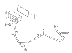 Image of Hose. A pipe that transfers. image for your 2016 Lincoln MKX 2.7L EcoBoost V6 A/T AWD Select Sport Utility 