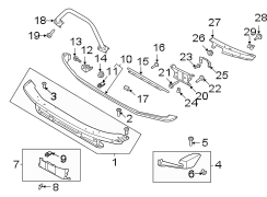 Image of Bumper Face Bar (Front) image for your 2022 Ford Bronco   