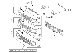 Image of Grille Retainer image for your Ford Bronco  