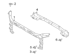 Image of Radiator Support Panel (Front, Upper, Lower) image for your Ford Bronco  