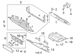 Image of Radiator Support Access Cover (Upper) image for your 2021 Ford Bronco   