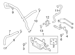 Image of Hose. Coolant. Heater Water. Engine. Inlet. Radiator. Cooler. Flexible Hose. image for your 2018 Ford E-350 Super Duty   