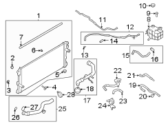 Image of Engine Coolant Overflow Hose image for your 2009 Ford Edge   