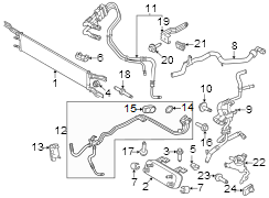 Image of Automatic Transmission Oil Cooler image for your 2017 Ford Explorer   