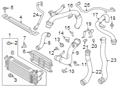 Image of Intercooler Pipe (Lower) image for your 1991 Ford Bronco   