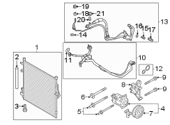 Image of A/C Condenser image for your 2021 Ford Bronco   