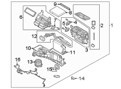 Image of HVAC Air Inlet Housing image for your 1992 Ford F-150   