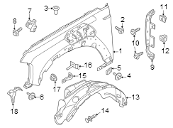 Image of Fender (Front) image for your 2004 Ford Ranger   