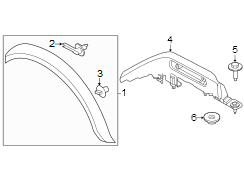 Image of Handle nut. Weatherstrip retainer nut. (Upper) image for your 2017 Ford F-150  SSV Extended Cab Pickup Fleetside 