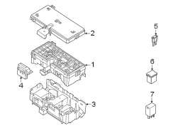 Image of Cover. Fuse. Top. (Upper). A component which. image for your Ford Bronco  