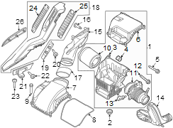 Image of Air. Inlet. Tube. Intake. DUCT. Engine Air Intake Hose. image for your 2003 Ford Ranger   