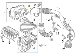 Image of Engine Air Intake Hose image for your 1989 Ford F-150   