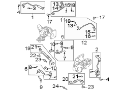 Image of Turbocharger Oil Line image for your 2017 Ford F-150  Raptor Extended Cab Pickup Fleetside 