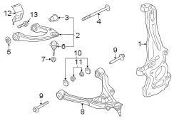 Image of Suspension Control Arm Bolt (Upper) image for your 2012 Ford Escape   