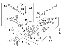 Image of Carrier. Differential. Device connecting Drive. image for your 2007 Ford Edge   