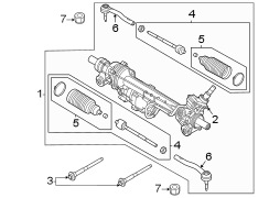 Image of Steering Tie Rod End image for your 2007 Lincoln MKZ   