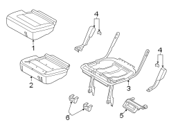 Image of Seat Frame Bracket (Lower) image for your 1998 Lincoln Navigator   