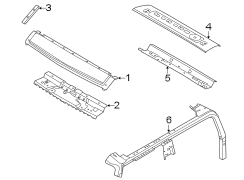 Image of Roof Header Panel Bracket image for your Ford Bronco  