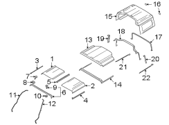 Image of SEAL - ROOF PANEL OPENING. image for your 2021 Ford Bronco   