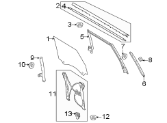 Image of Window Channel Screw (Front) image for your Ford Bronco  