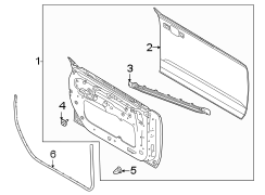 Image of Door Seal (Front, Upper) image for your Lincoln Town Car  