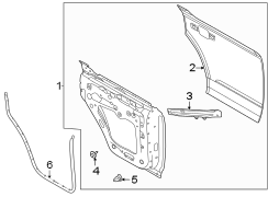 Image of Door Seal (Front, Rear, Upper, Lower) image for your 2002 Ford F-150   