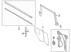 Image of Window Regulator Guide (Front, Rear, Lower) image for your 2020 Ford F-150   