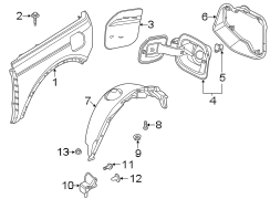 Image of Quarter Panel (Rear) image for your 2002 Ford Focus   