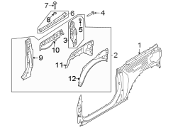 Image of Frame Side Member (Rear) image for your 2008 Ford Ranger   