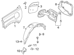 Image of Clip. Nut. Mount. Bumper Face Bar Mount. image for your 2022 Ford Bronco   