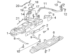 Image of Fuel Tank Strap image for your 2002 Ford Explorer  Postal Stripped Chassis 