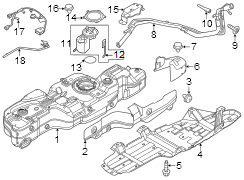 Image of Shield. Deflector. Stone. (Rear). A heavy steel plate. image for your 2001 Ford Escape   