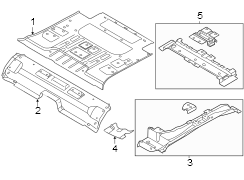 Image of Floor Pan Reinforcement (Front, Rear, Upper, Lower) image for your 2000 Ford F-450 Super Duty   