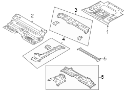 Image of Floor Side Rail (Rear) image for your 2015 Lincoln MKZ   