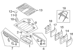 Image of Cargo Cover (Rear, Upper) image for your 2023 Ford Bronco   