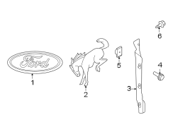 Image of Bumper Trim Screw image for your 2023 Ford Bronco  Everglades Sport Utility 