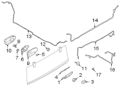 Image of Back Glass Washer Nozzle image for your 2007 Ford Edge   