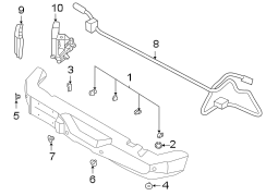 Image of Parking Aid Sensor Housing image for your 2013 Ford F-150  SVT Raptor Extended Cab Pickup Fleetside 