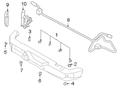 Image of Parking Aid Sensor Retaining Ring image for your 2022 Ford F-350 Super Duty 6.2L V8 FLEX A/T RWD XLT Extended Cab Pickup 