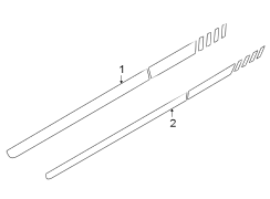 Image of MOULDING - Wheel Arch. Stripe tape. (Front) image for your Ford Bronco  