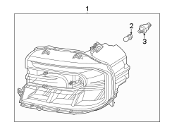 Image of Headlight Assembly image for your 2024 Ford Maverick  XL Crew Cab Pickup Fleetside 