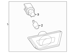 Image of Side Marker Light image for your 2024 Ford Maverick  XL Crew Cab Pickup Fleetside 