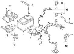 Image of Sensor. Battery. Cable Terminal End. Current. Fuse. A Sensor used on the. image for your 2016 Ford F-150  Lariat Extended Cab Pickup Fleetside 